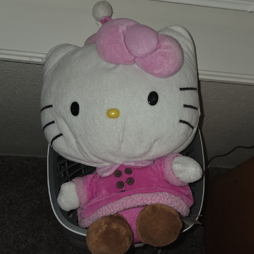 Hello Kitty Plush - Pink, White, and Brown